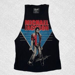 Bravado Women’s Retro Graphic Michael Jackson Tank Top Size S